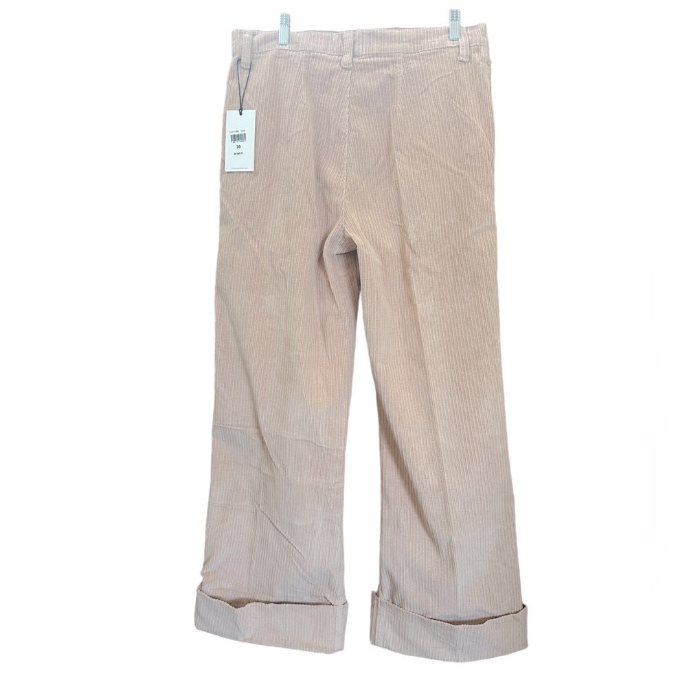 NWT 7 For All Mankind CORDUROY EASY TROUSER IN CAMEO ROSE, size 30, runs large - Picture 5 of 11